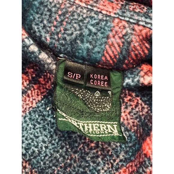 Northern Reflections Women S Dark Teal Plaid Lining Heavy Jacket Zip Up - Picture 6 of 8